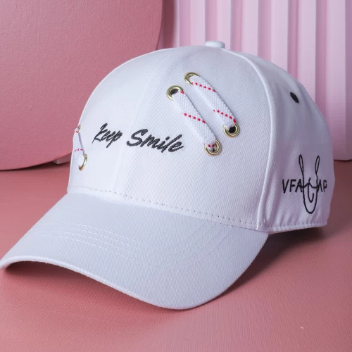 Flat Embroidery White Sports Baseball Vfa Hats