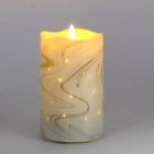 中国 Senmasine 7.5*12.5 センチメートルフレームレスキャンドル Led 弾丸ランプヘッドプラスチック光ファイバちらつきキャンドル メーカー