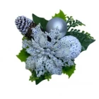China Senmasine christmas picks for trees wreath DIY ornaments decoration mixed pinecone red berries manufacturer