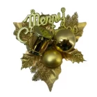 China Senmasine christmas picks for arrangements and wreaths DIY decoration mixed pinecone glitter ball merry pick manufacturer