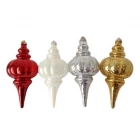 China Senmasine 25cm Tapered baubles ball for hanging Christmas party decor Shatterproof plastic Special-shaped ornament manufacturer