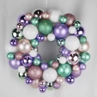 China Senmasine 33cm baubles ball wreath for front door hanging holiday xmas party decoration manufacturer