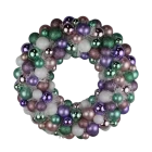 China Senmasine 40cm colorful ball baubles wreath for Christmas holiday front door xmas hanging decorative manufacturer