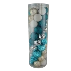 China Senmasine 50pcs christmas baubles shatterproof ball 60mm white gold blue sliver ornaments holiday DIY gifts manufacturer