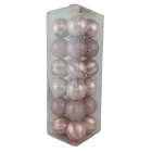 China Senmasine 24pcs christmas hanging ornament ball pink 60mm baubles sets holiday festival xmas decoration gifts manufacturer