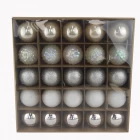 China Senmasine 25pcs shatterproof christmas ball decoration ornaments for Tree hanging xmas Home Holiday Party manufacturer