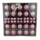 China Senmasine 40pcs pink Christmas balls set for Tree Hanging Shatterproof Ornaments Xmas Decoration gifts manufacturer