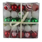 China Senmasine 50pcs mini christmas ball sets colorful baubles hanging ornaments xmas holiday decoration gifts manufacturer