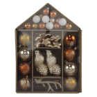 China Senmasine christmas hanging ornament sets glitter antler eagle baubles ball star xmas DIY decoration manufacturer