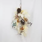 China Senmasine 24 inch harvest swag with pinecones red white orange berries fall autumn hanging decorative manufacturer