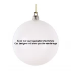 China Senmasine christmas ball with logo Photo Text Wishes pattern Personalized customization custom hanging ornaments gifts manufacturer