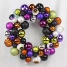 China Senmasine 24Inch Halloween balls wreaths with eyes pattern baubles electroplate ornaments party hanging decor manufacturer