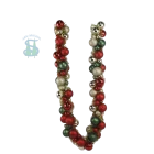 China Senmasine 6ft bauble garlands with tinsel gold red green ball ornaments front door festival home hanging decorative manufacturer
