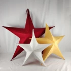 China Hanging Foldable Star for Christmas party wall decoration Multiple colors available shining star manufacturer