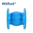 porcelana Proveedor de válvulas de retención estándar DIN ANSI Válvula de retención silenciosa con brida de hierro dúctil PN10 PN16 PN25 para tratamiento de aguas residuales fabricante