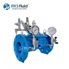 China Water Valve Chinese Manufacturer 200x prv valve 3 inch Ductile Iron Pressure Reducing Valve with Pressure Gauge manufacturer