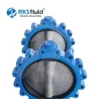 China Hydra Series Resilient Seat Cast Iron EPDM Seat Lug Type Butterfly Valve DN200 DN300 DN350 Price List manufacturer