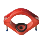 China Factory Price DN50 DN100 DN150 Ductile Cast Iron Tapper Saddle for PE/PVC Pipe manufacturer