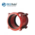 China Custom Ductile Iron DN400 Flange Universal Mechanical flexible Couplings PN10 PN16 for PVC/HDPE Pipe manufacturer