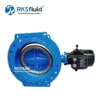 Cina EN558 Valvola a farfalla doppio eccentrico con estremità flangiata con attuatore elettrico-x-Serie: Serie ATHENA valvola a farfalla doppio eccentricoDimensione porta: DN350-DN1800Pressione: PN10,PN16,PN25,PN40Temperatura: ≤80℃Materiale del corpo: fer produttore