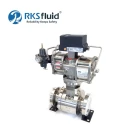 China Hartdichtender schwimmender Kugelhahn mit pneumatischem Antrieb Hersteller