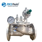 China K200-Regelventil aus duktilem Eisen, EN1092-2, kundenspezifisches SS304 SS316-Flansch-Druckminderventil für Wasser Hersteller