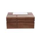 Cina Design a trama a croce di tessuto all'ingrosso Design in legno Ornamento Tovagliolo Tissuta produttore