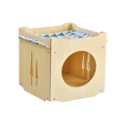 China Wholesale Luxury Wooden Cat House, Stackable Modular Cat Nest for Multi-Cat Homes manufacturer