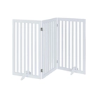 China Wholesale Wooden Foldable Pet Gate Indoor 3 Panels Freestanding Pet Fence manufacturer