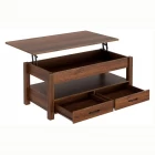 China Customed Lift Top Coffee Table with Drawers and Hidden Compartment manufacturer