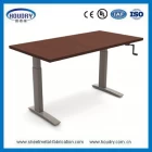 الصين Furniture hand crank adjustable tanding and sitting crank desk الصانع