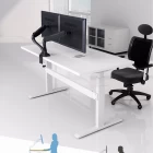 Cina Sit to Stand Office Electric Standing Computer Desk for USA market produttore