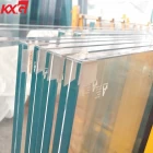 porcelana Proveedor de vidrio laminado templado de bajo contenido de hierro de 21.52 mm, 10 mm templado ultra claro + 1.52 PVB + fábrica de vidrio laminado templado extra claro de 10 mm fabricante