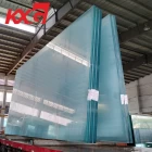 الصين الصين مصنع بناء الزجاج توريد حجم جامبو 19 ملم الزجاج المنخفض الحديد، الزجاج المقسى واضح جدا الصانع