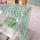 China China building glass factory supply 12mm super clear tempered glass, 12mm low iron glass toughened glass, 12mm ultra clear tempered safety glass manufacturer