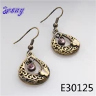 China 2014 cheap made in china gold tear drop earrings designs E30125 manufacturer