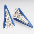 China 2014 rhinestone women fashion triangle shaped clip on earrings Hersteller