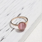 Çin 2018 Fashion Gold Plated Cat Eye Stone Ring Accessories For Women Rings Jewelry üretici firma