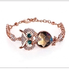 Çin Adjustable Bracelet Rose Gold Crystal Bracelets with Lobster Clasp Jewelry OEM/ODM are welcome üretici firma