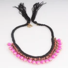 Çin Bohemia Rope Chain Bubble Beads Necklace üretici firma