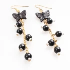 Çin Butterfly fashion jewelry 2 gram gold beautiful designed earrings E30078 üretici firma