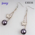 China Butterfly kashmiri designs jewelry earrings silver earring E30156 manufacturer