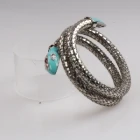 Çin China Fashion Jewlry Rhodium Plated Bangles Latest Design Wholesale Snake Chain Bracelets Bangle For Women üretici firma