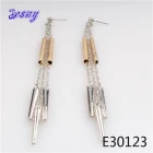 China Coconut wood 2 gram gold beautiful designed earrings E30123 manufacturer