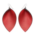 Çin Custom Colorful Faux Leather Leaf or Teardrop Handmade Earrings Manufacturer from China üretici firma