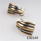 중국 Design gold tops tunnels famous brand earrings designs E30144 제조업체
