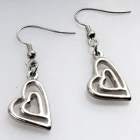 Çin Design latest fashion heart long earrings jewelry earring E30180 üretici firma