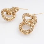 Çin Double hole from china indian gold earrings earring E30159 üretici firma