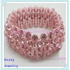 China Fresh simple design cool summer colorfurl rhinestone bracelet manufacturer