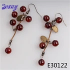 China Gold designs new design kids fashionable bead jewelry earring E30122 manufacturer